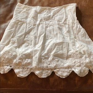 White skirt